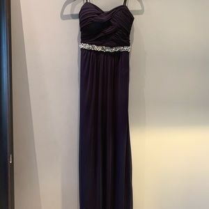 strapless prom dress